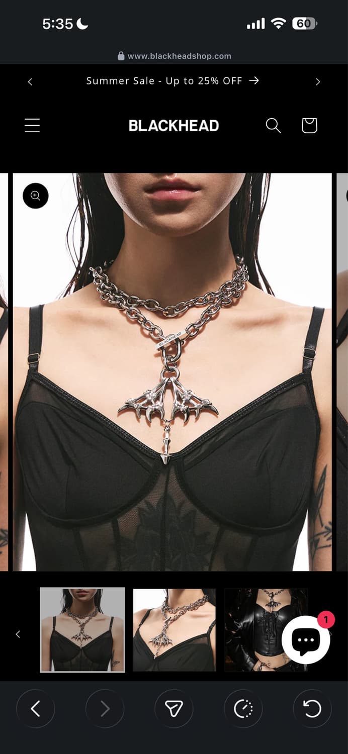 black headstudio necklace 상품이미지1