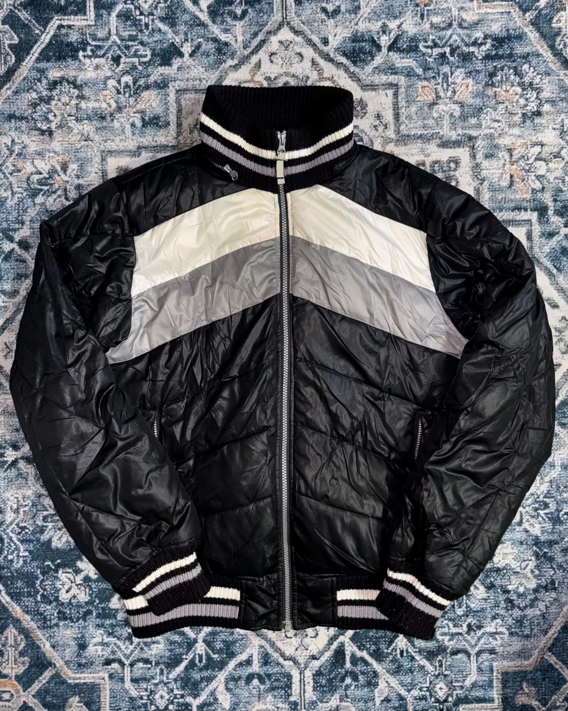 일본 빈티지 Icco y2k 니트 집업 패딩 점퍼 상품이미지1