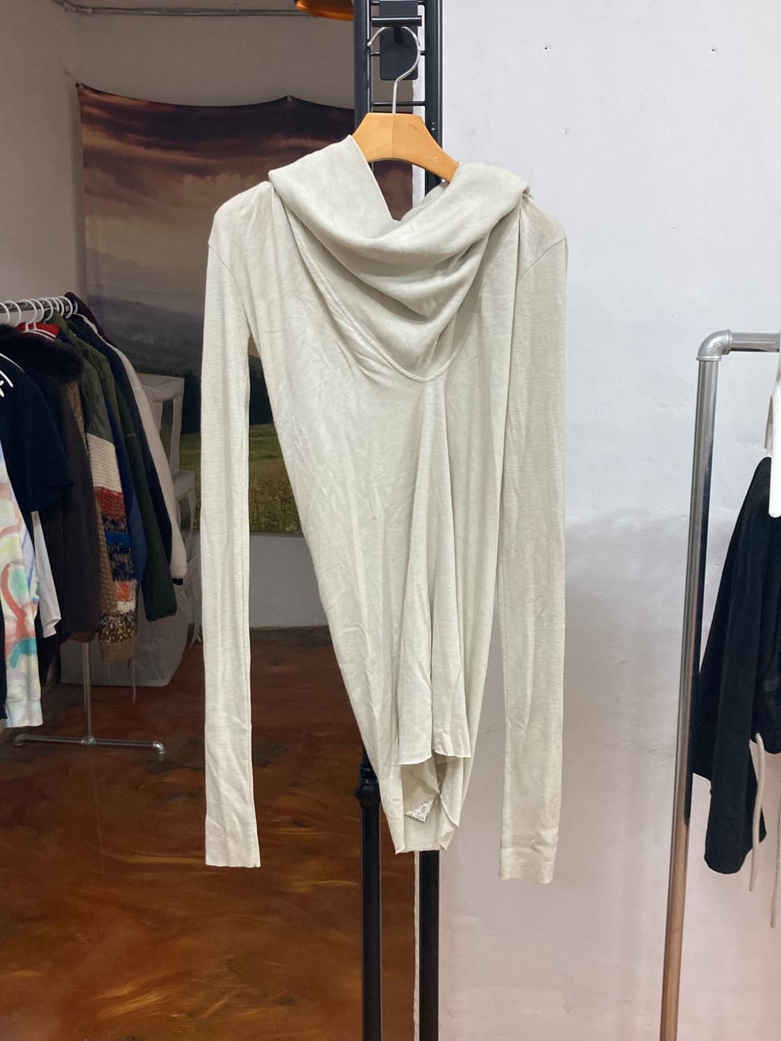 릭오웬스 드레이프 넥 롱 슬리브 상품이미지1