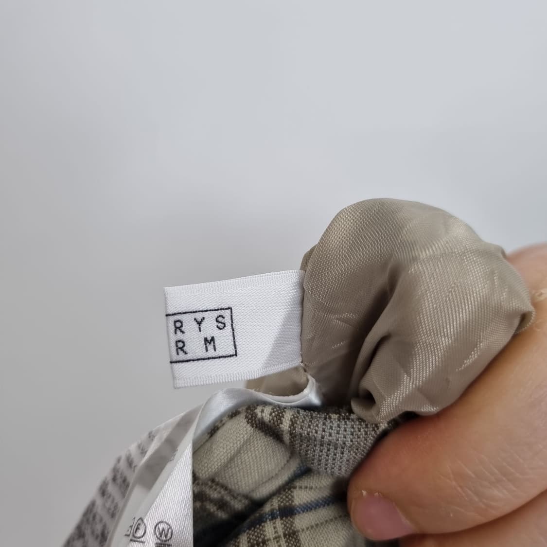 로리즈팜 베이지 밴딩 체크 머메이트 스커트 상품이미지8