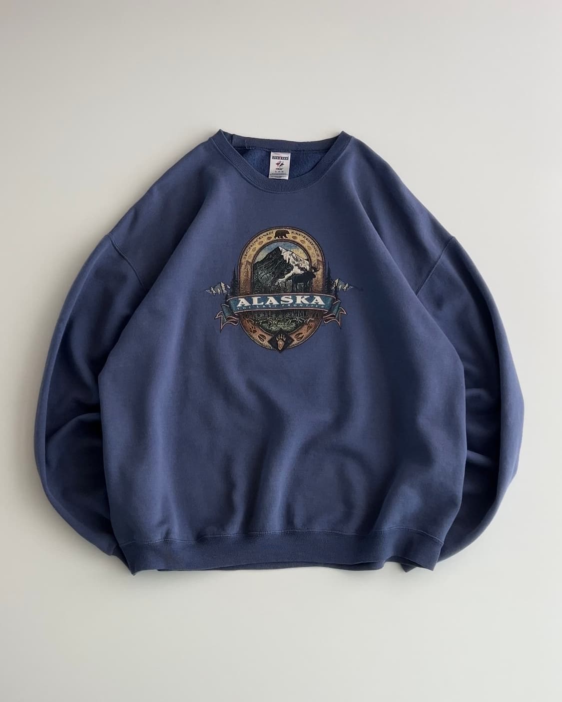저지 알래스카 프린팅 스웻셔츠 XL 상품이미지1