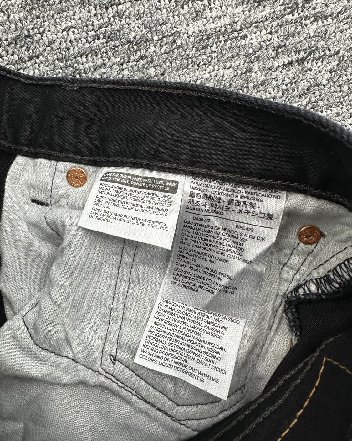 (허단42)00'S 리바이스 501 블랙-M1127 상품이미지4