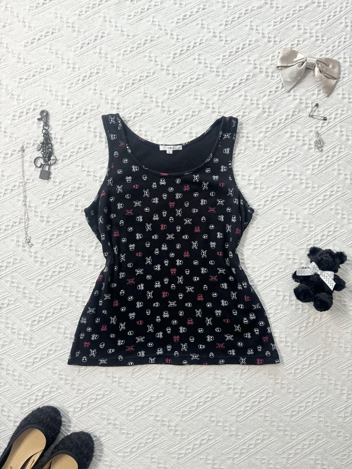 스컬 패턴 펑크 2pcs SET 상품이미지9