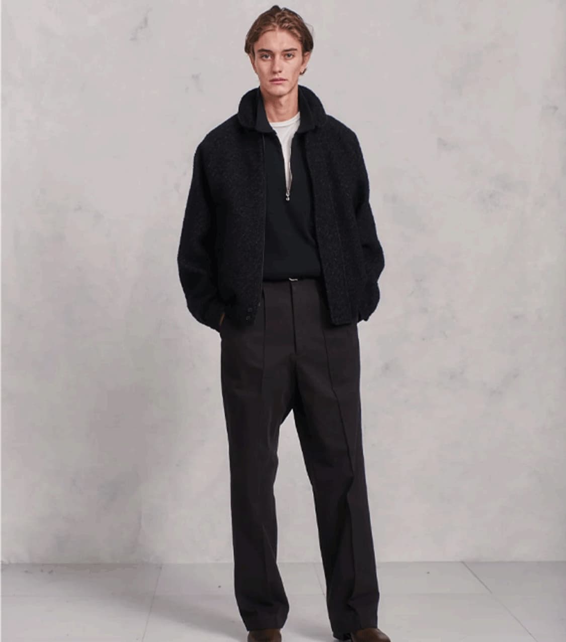 올드조 라운드 카라 모터링 자켓 상품이미지5