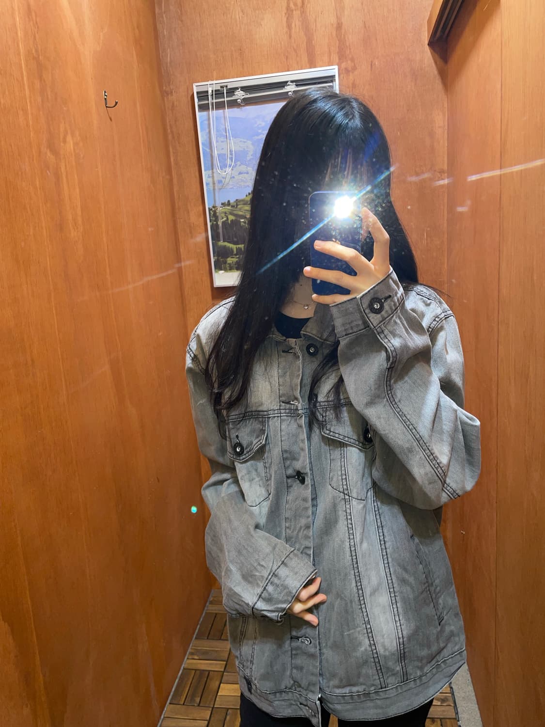 (XXL) GUESS 게스 그레이 데님 자켓 상품이미지1