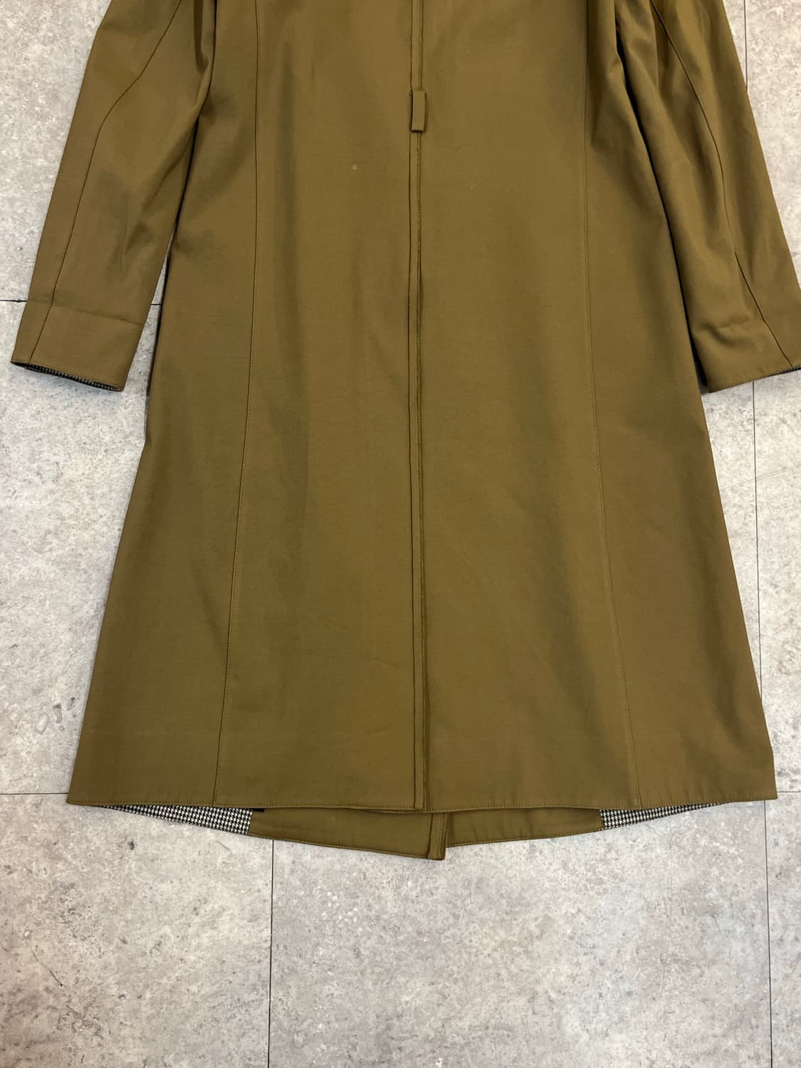 랑방 오픈 카라 롱코트 브라운 #csz3460 상품이미지8