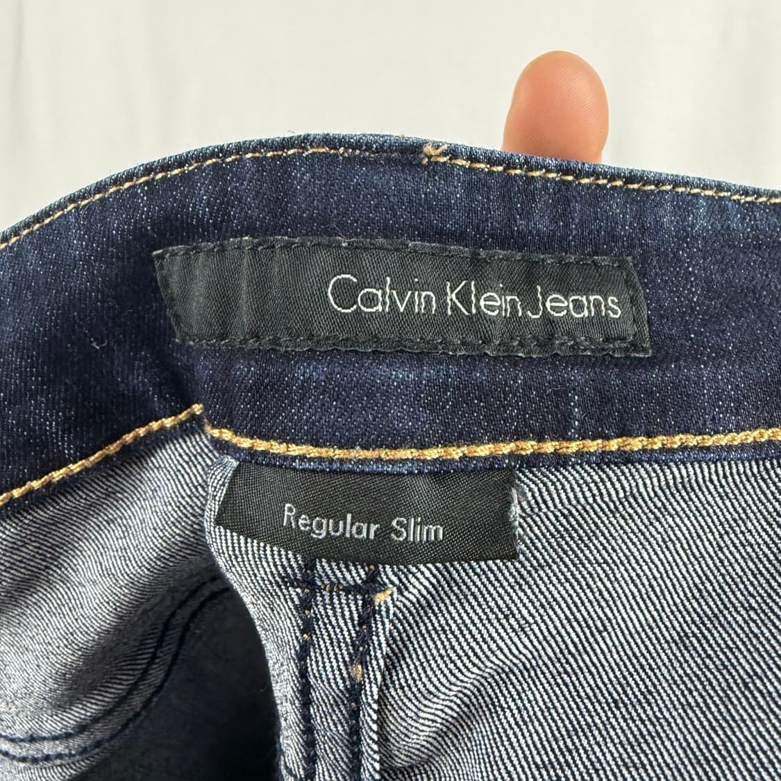 (28) 켈빈클라인 슬림핏 진청 데님 팬츠 상품이미지6