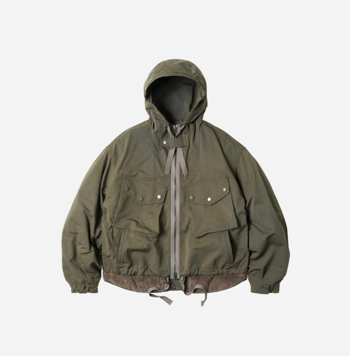 프리즘웍스 Smock hooded parka olive 상품이미지1