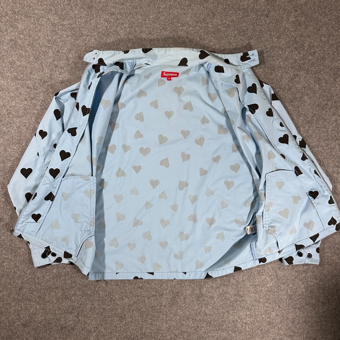 17SS 슈프림 하트 패턴 워크 자켓 상품이미지6