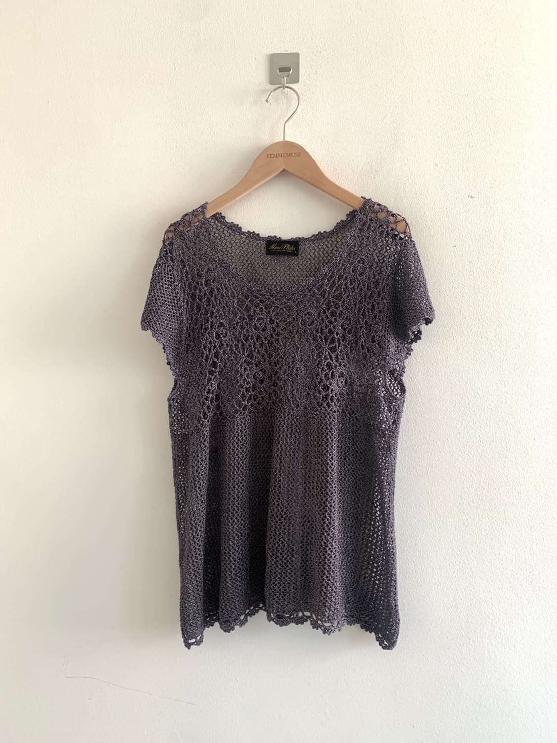 Summer punching knit(purple) 상품이미지1
