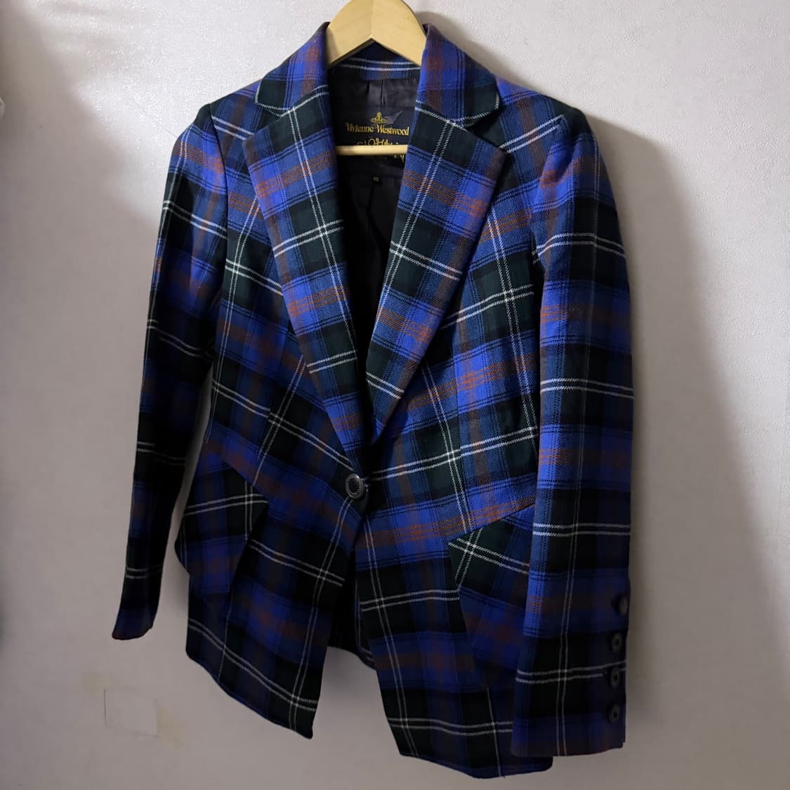 비비안웨스트우드 여성 클레식 체크 패턴 자켓 40 (55정도) 상품이미지7