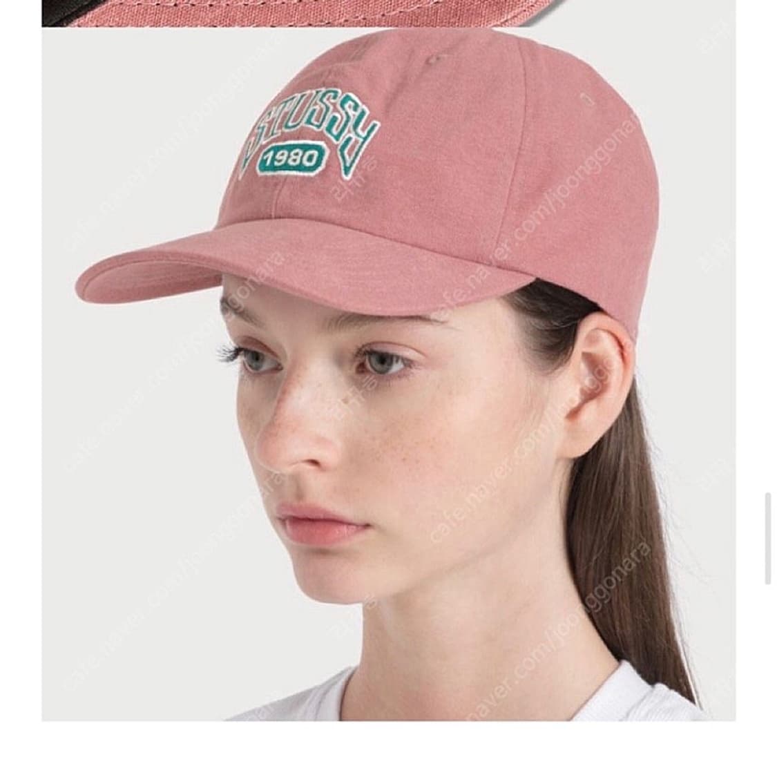 Stussy 1980 로우 볼캡 핑크 윤승아 모자 상품이미지4