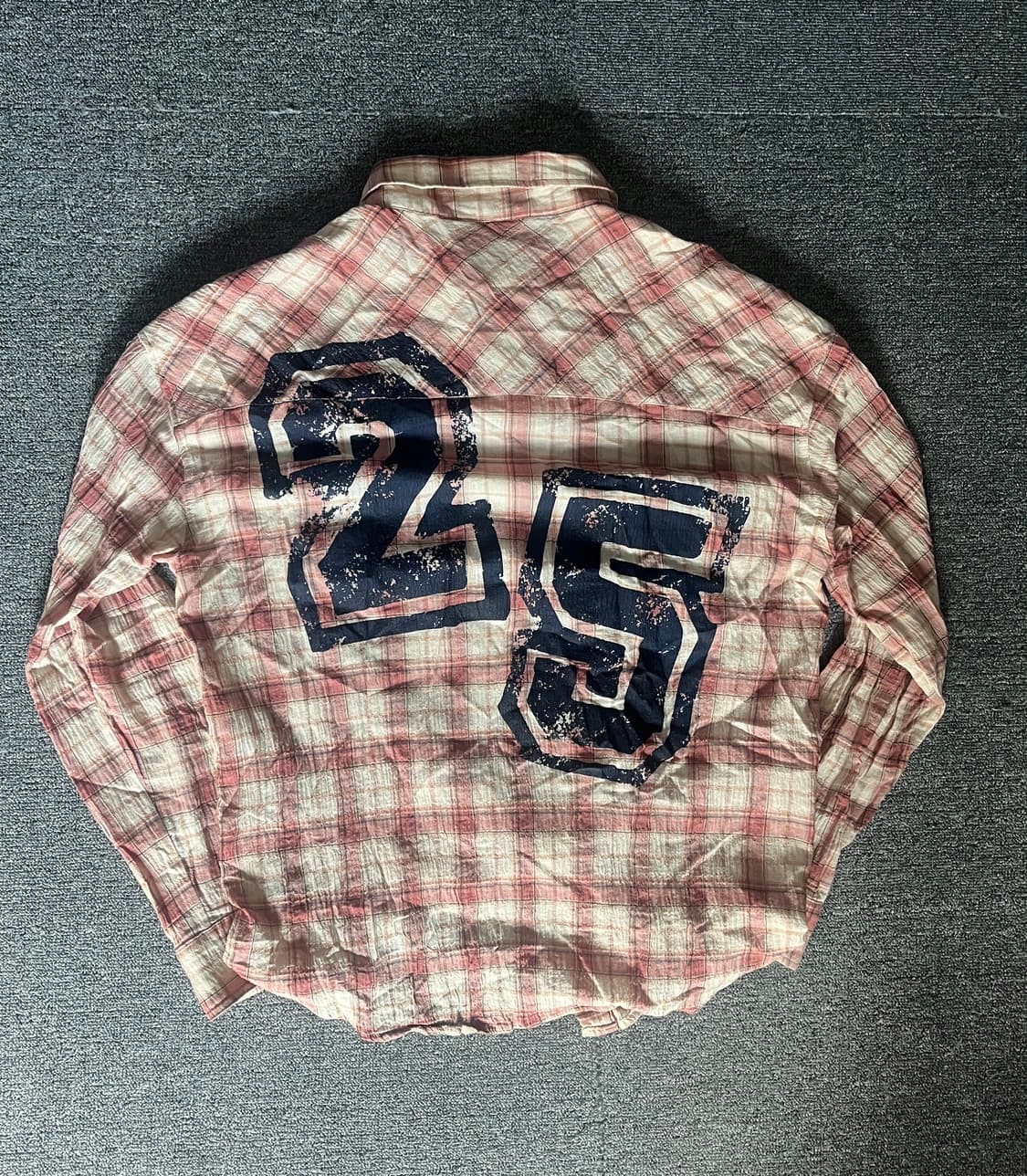 Number 25 player check shirt  상품이미지4