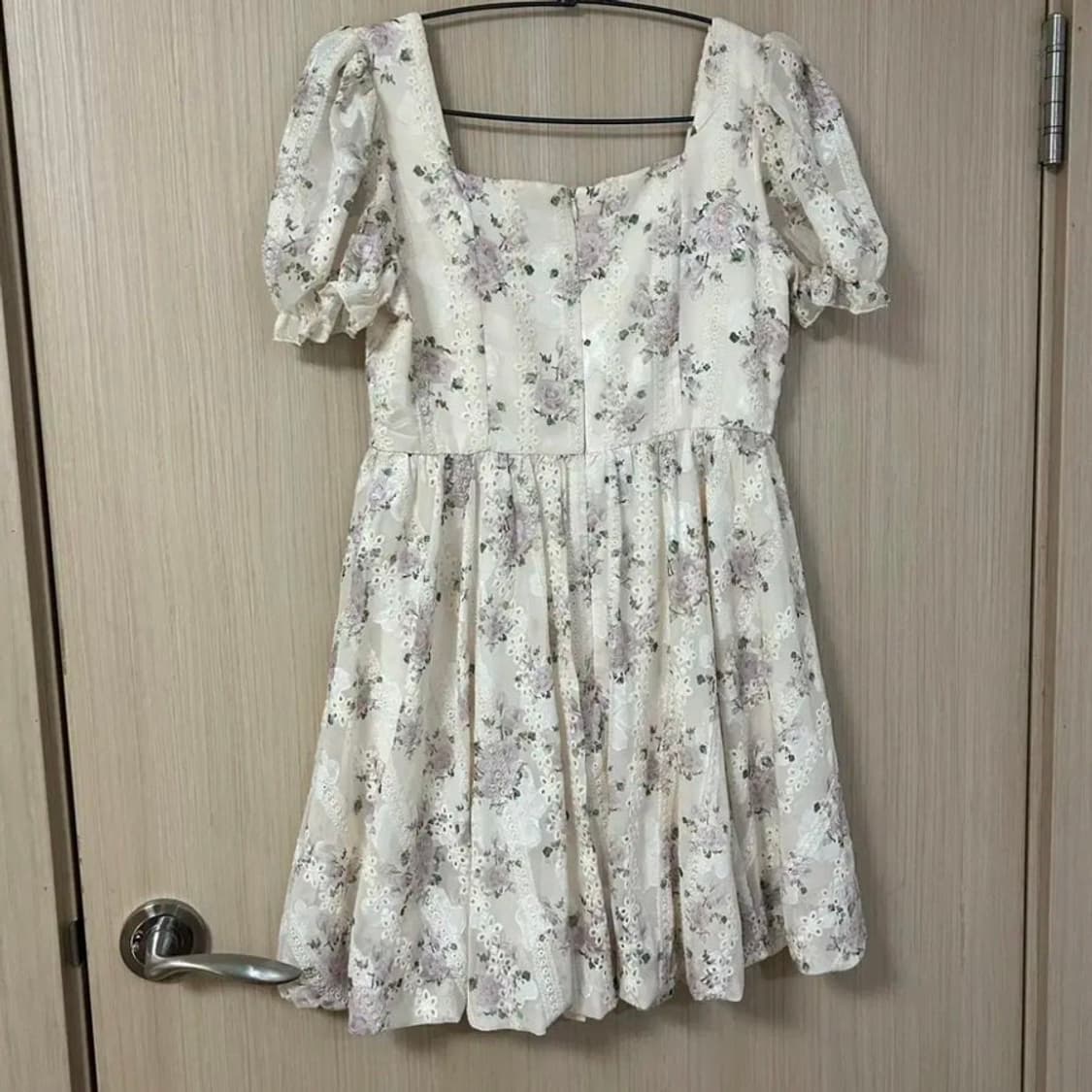 S사이즈) 신스덴 로즈 펀칭 미니원피스 슈화원피스 여름플로럴원피스 상품이미지9