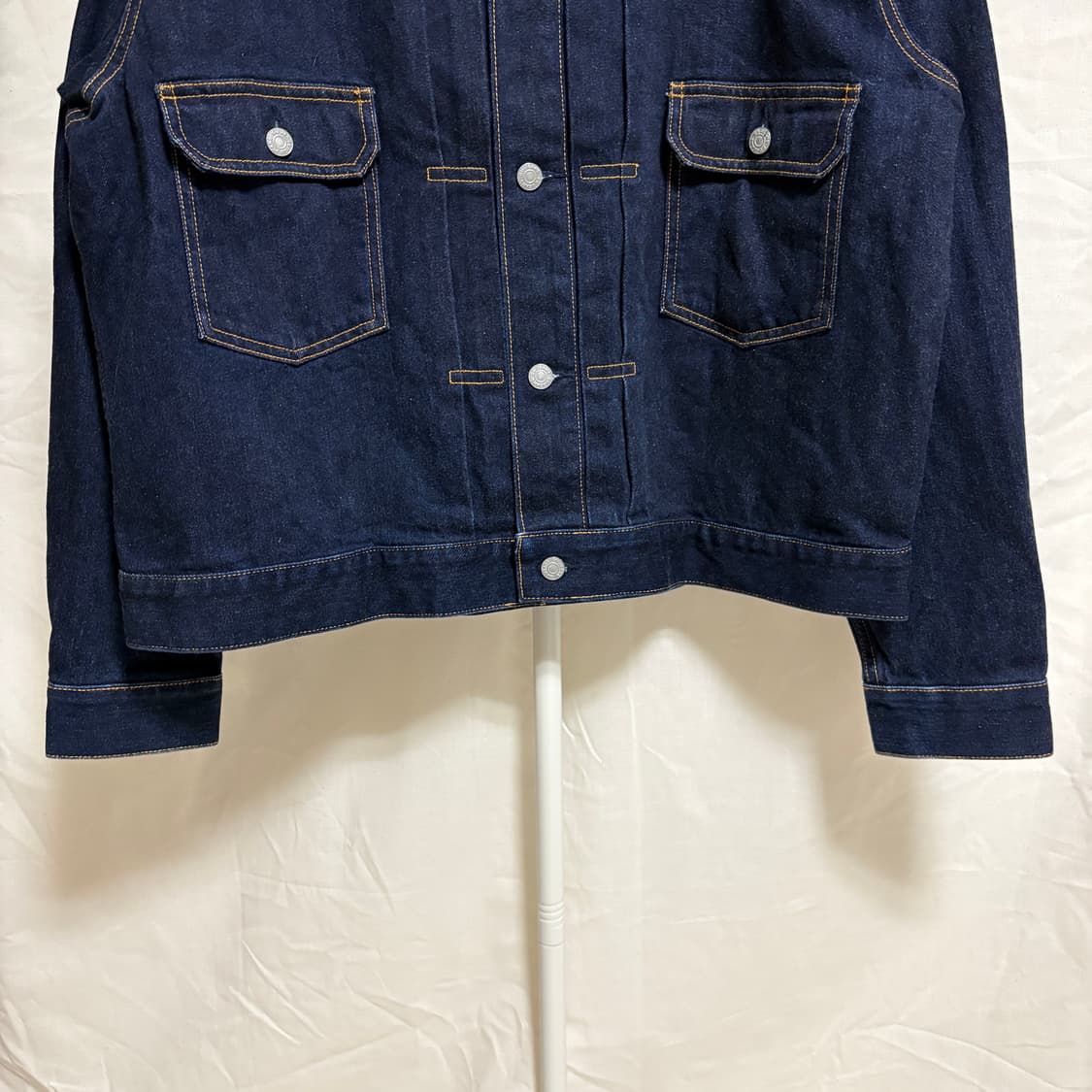 지유 2세대 신치백 생지 데님 트러커 자켓 / XL 상품이미지3