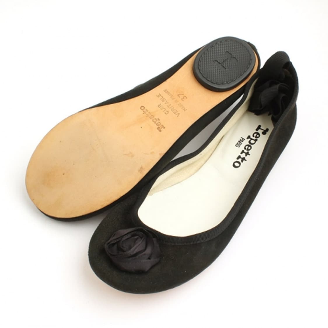 레페토 블랙 로즈리본 플랫슈즈 (국내 235) 상품이미지3