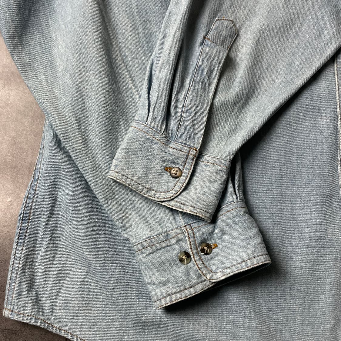 UNKNOWN 빈티지 코튼 데님 셔츠 A00694 상품이미지7