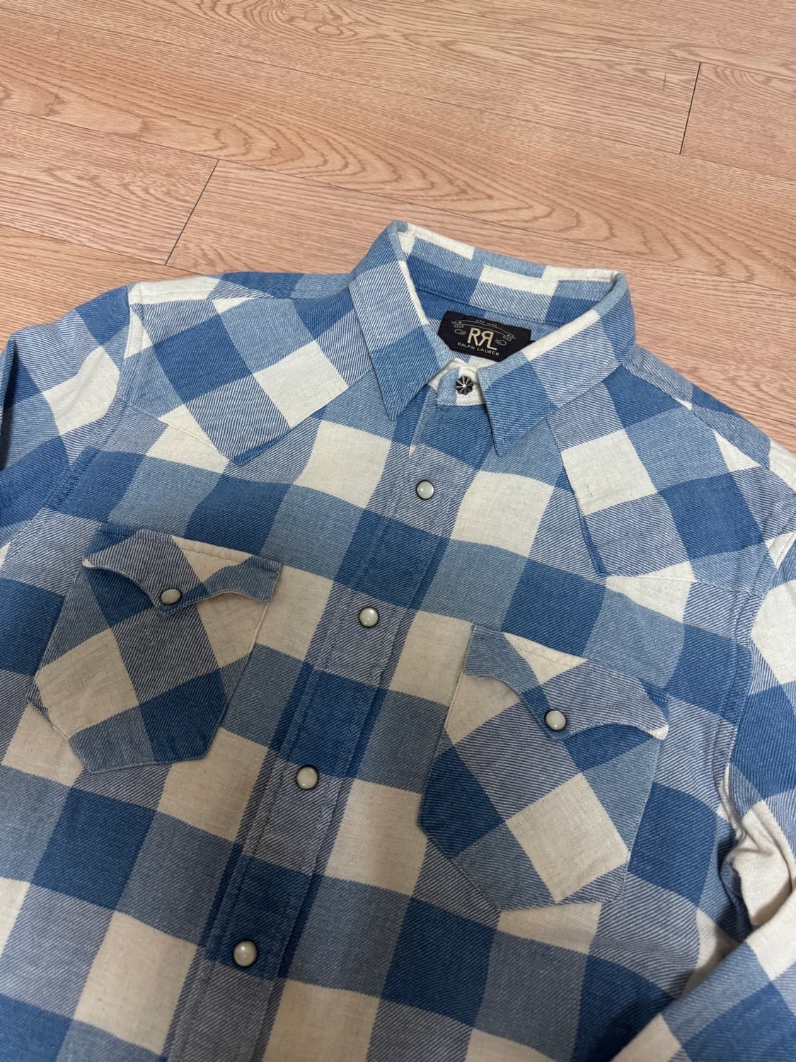 RRL 더블알엘 플래드 트윌 웨스턴 셔츠 M 상품이미지2