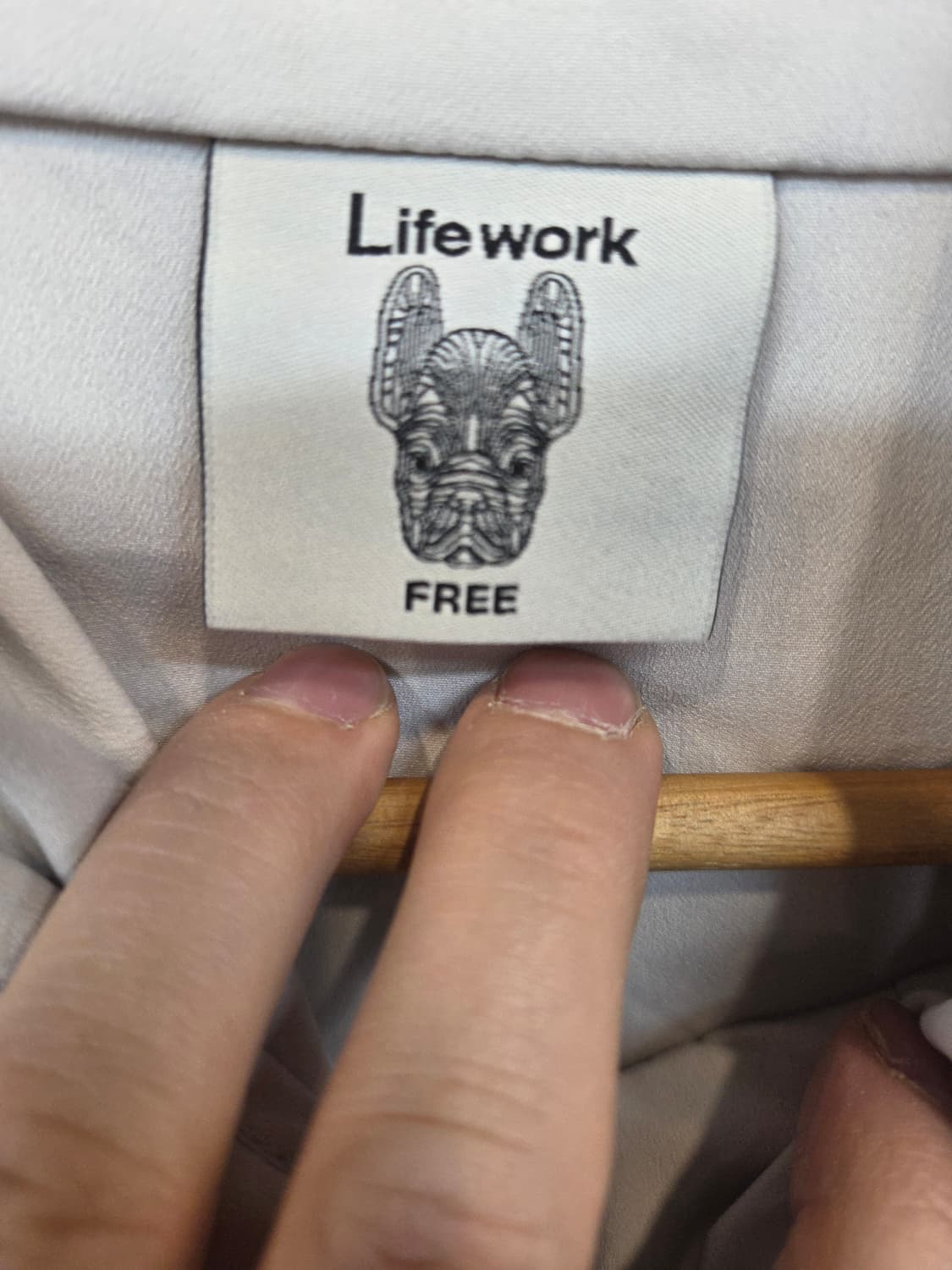 라이프워크 새틴 실리콘 와펜 후드 자켓 프리 상품이미지3