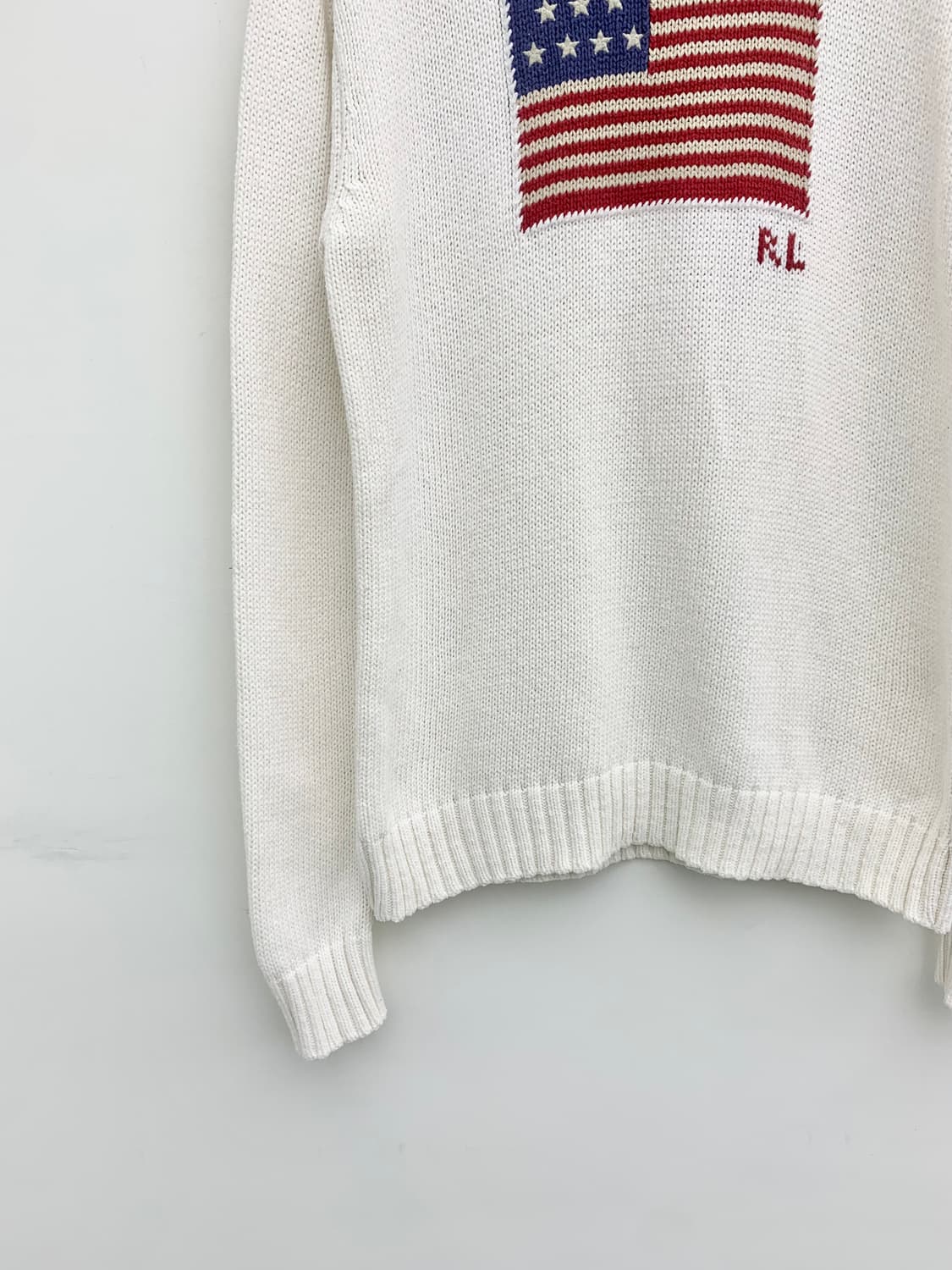 폴로 랄프로렌 화이트 USA 성조기 니트 상품이미지4