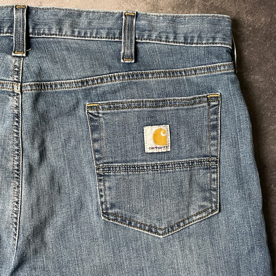 CARHARTT 칼하트 빈티지 스트레이트핏 데님 워크 팬츠 A00867 상품이미지8