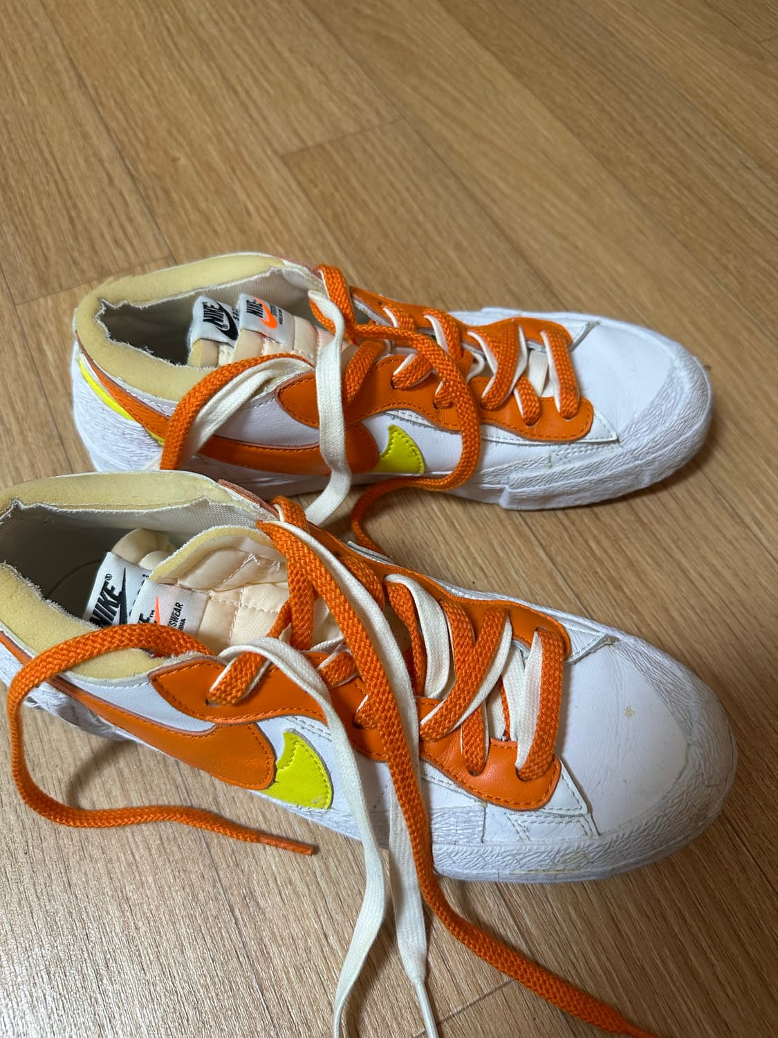 나이키 사카이 블레이저 로우 마그마 오렌지 260 상품이미지2