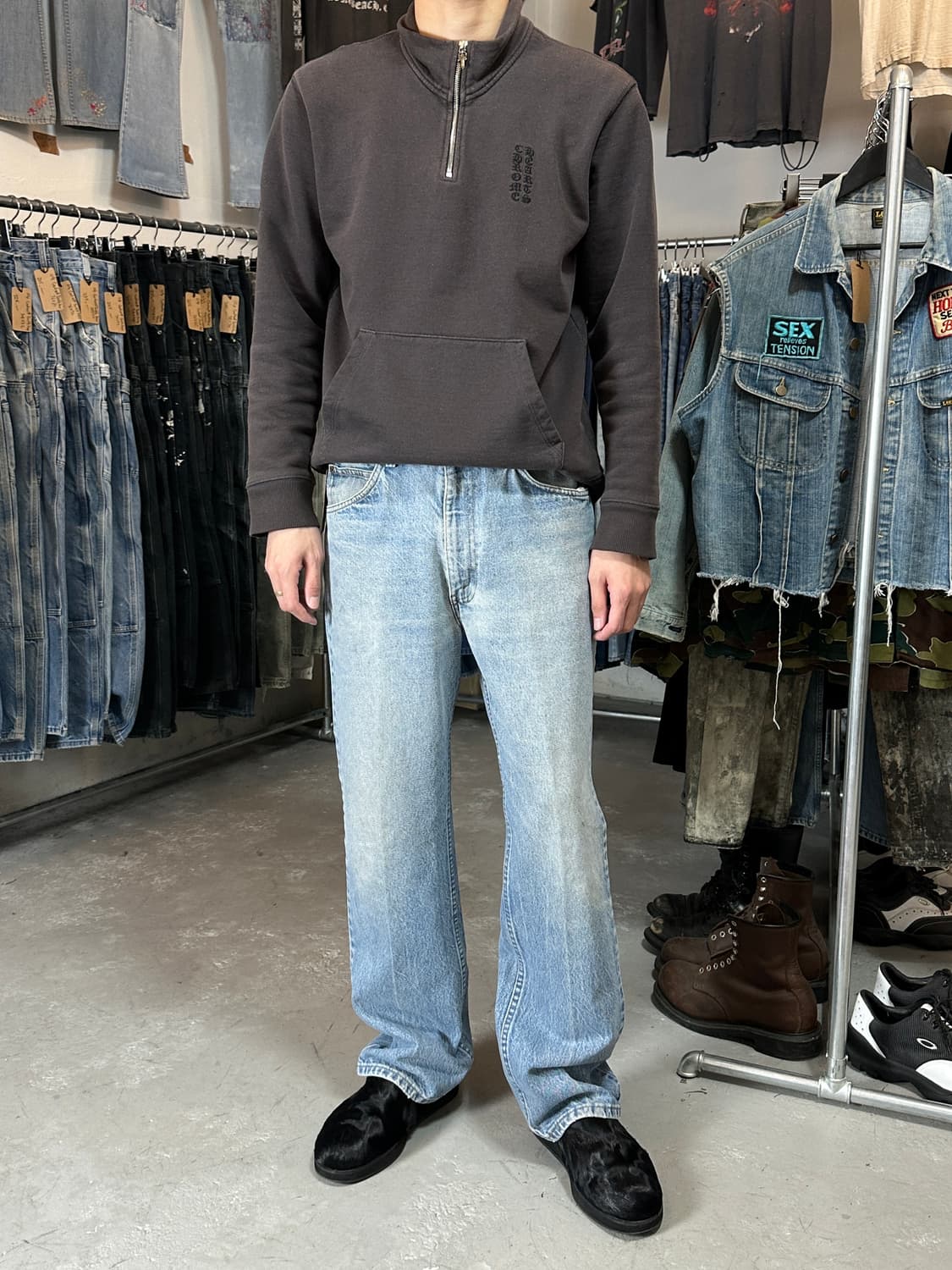 80's USA Made 빈티지 리바이스 517 오렌지탭 부츠컷 상품이미지4