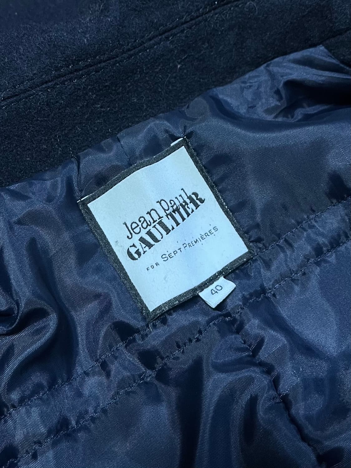 JEAN PAUL GAULTIER  자수 디테일 울 숏 피코트 상품이미지8