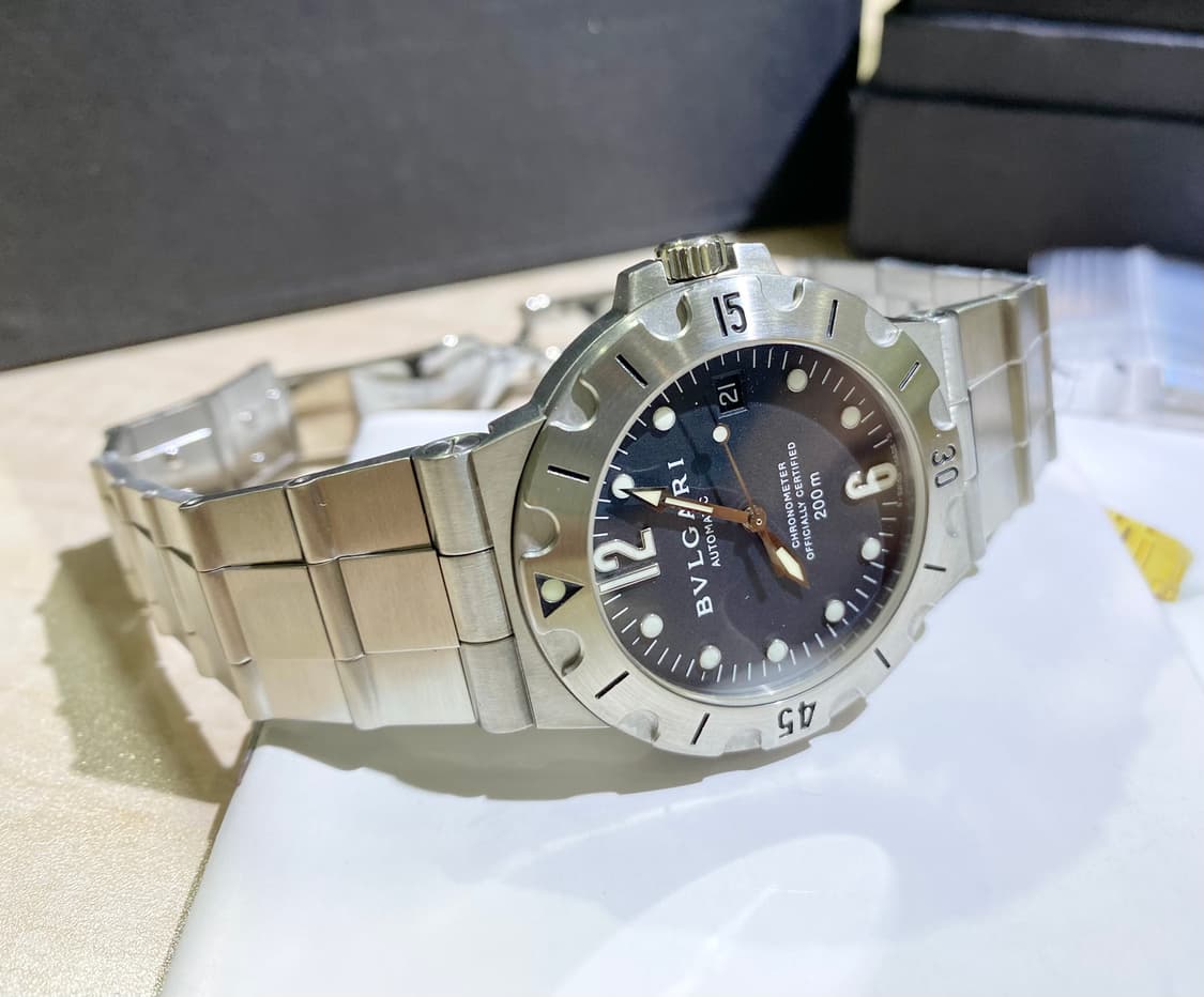 불가리 디아고노 스쿠버 SD38S 오토메틱 38MM 스틸 상품이미지1