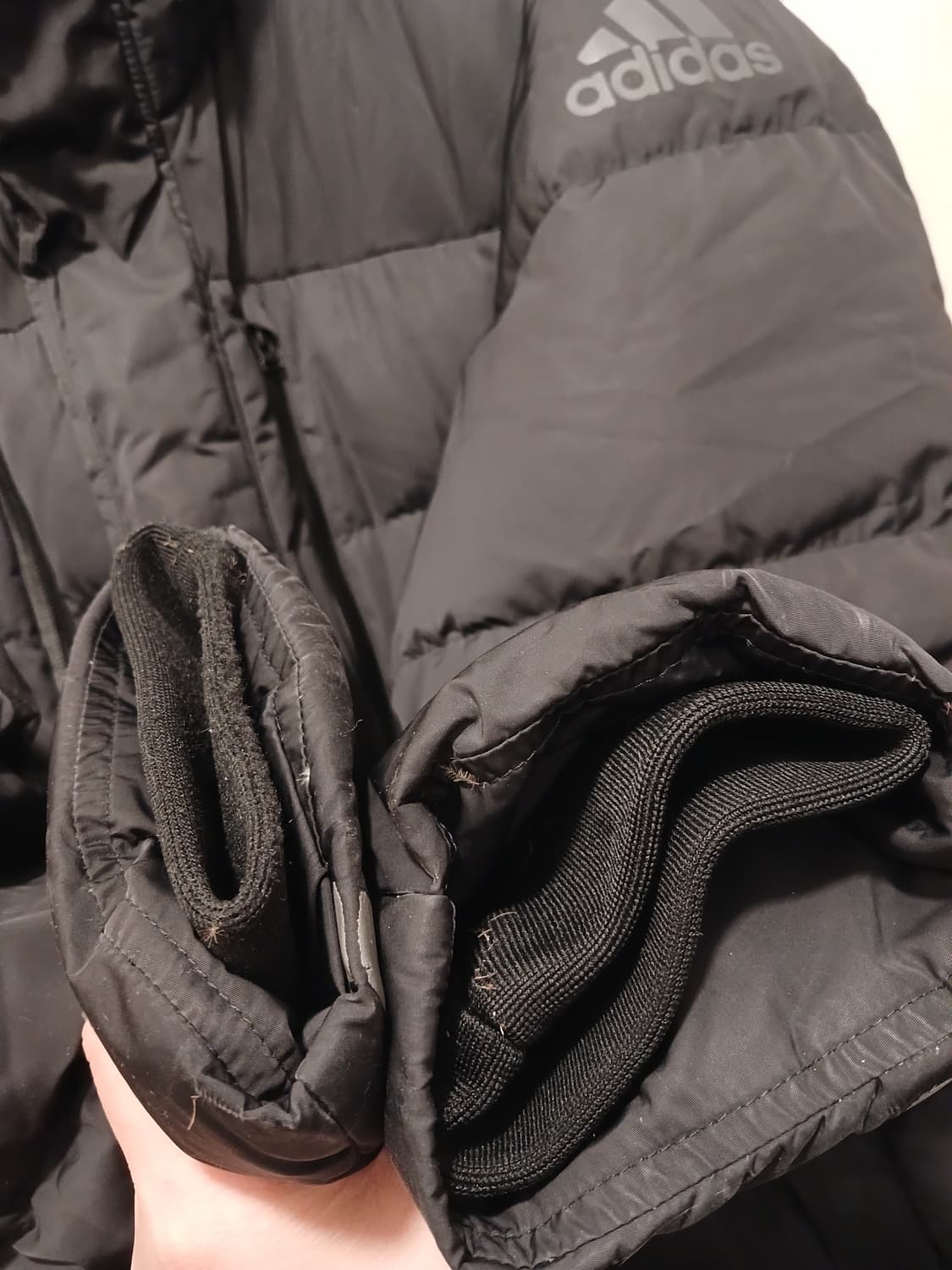 아디다스 정품 남성 롱패딩 2XL 사이즈 상품이미지9