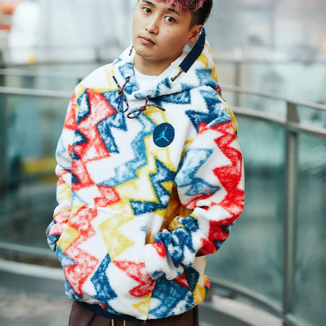 나이키 조던 멀티컬러 후리스 후드티 상품이미지10