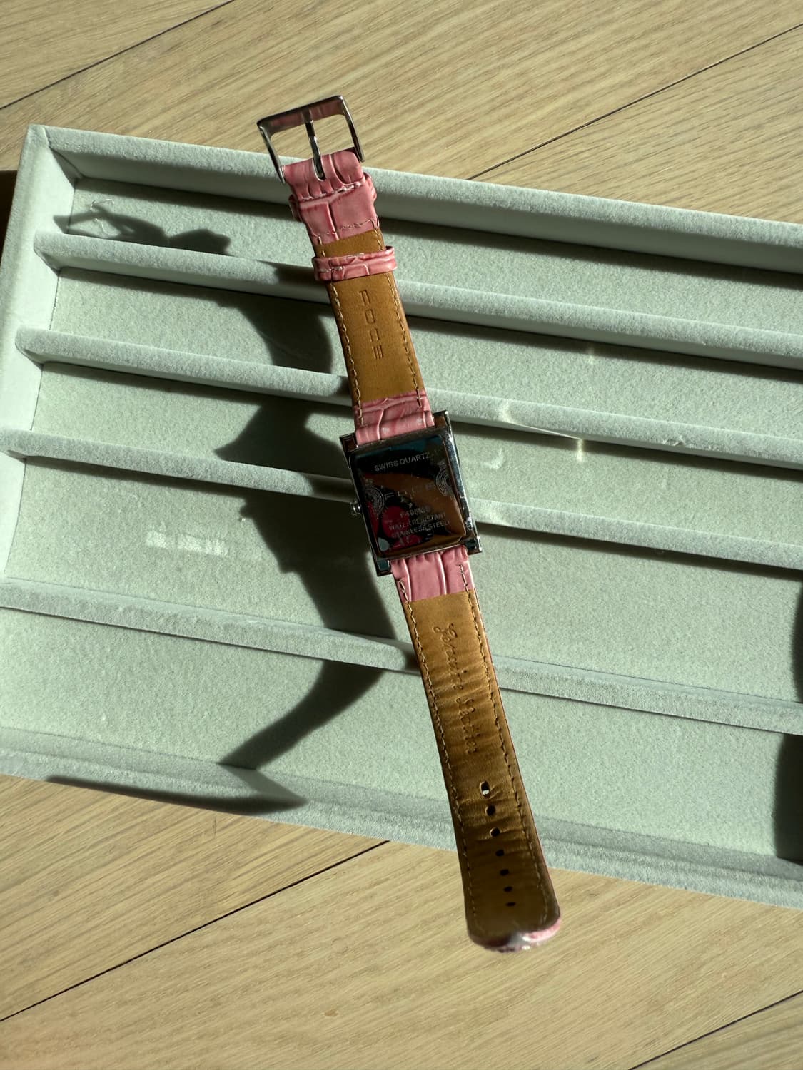 [정가27] FOCE 밀라노 스위스 포체 쿼츠 레더 워치 크로커 까르띠에 상품이미지3