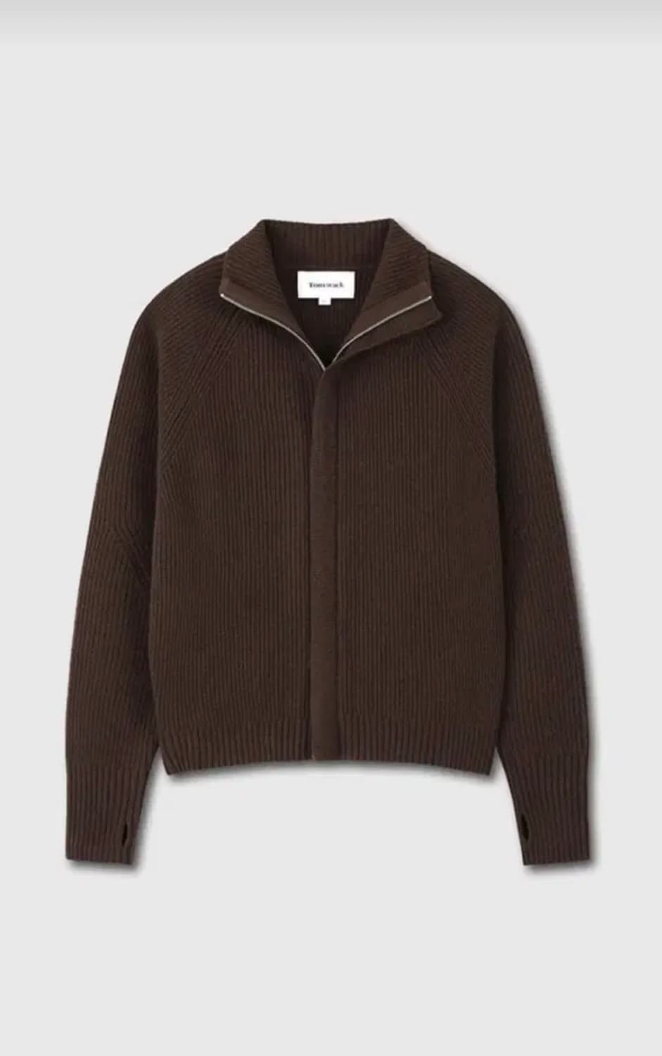 토니웩 메리노울 니트집업 판매합니다 상품이미지1