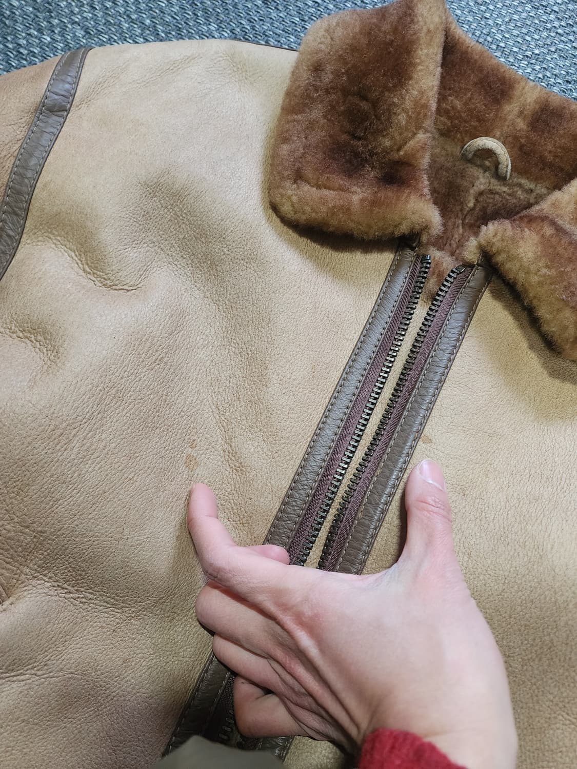 양가죽  무스탕 자켓  상품이미지6