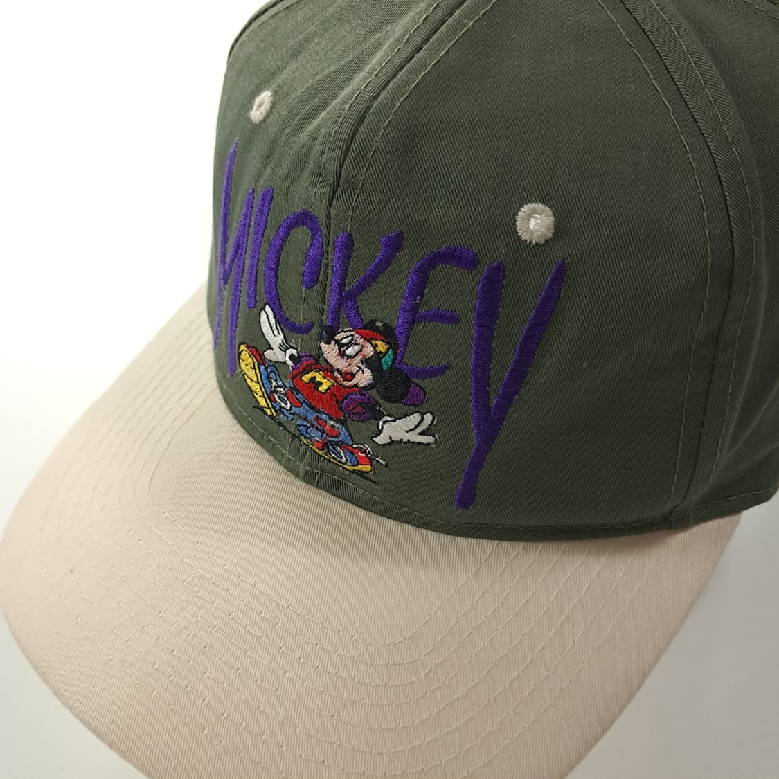 빈티지 미키 마우스 투톤 스냅백 볼캡 P2108 상품이미지1