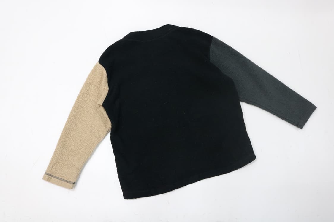 wmb 웍맨 멀티 컬러 블록 플리스 보아 가디건 상품이미지7