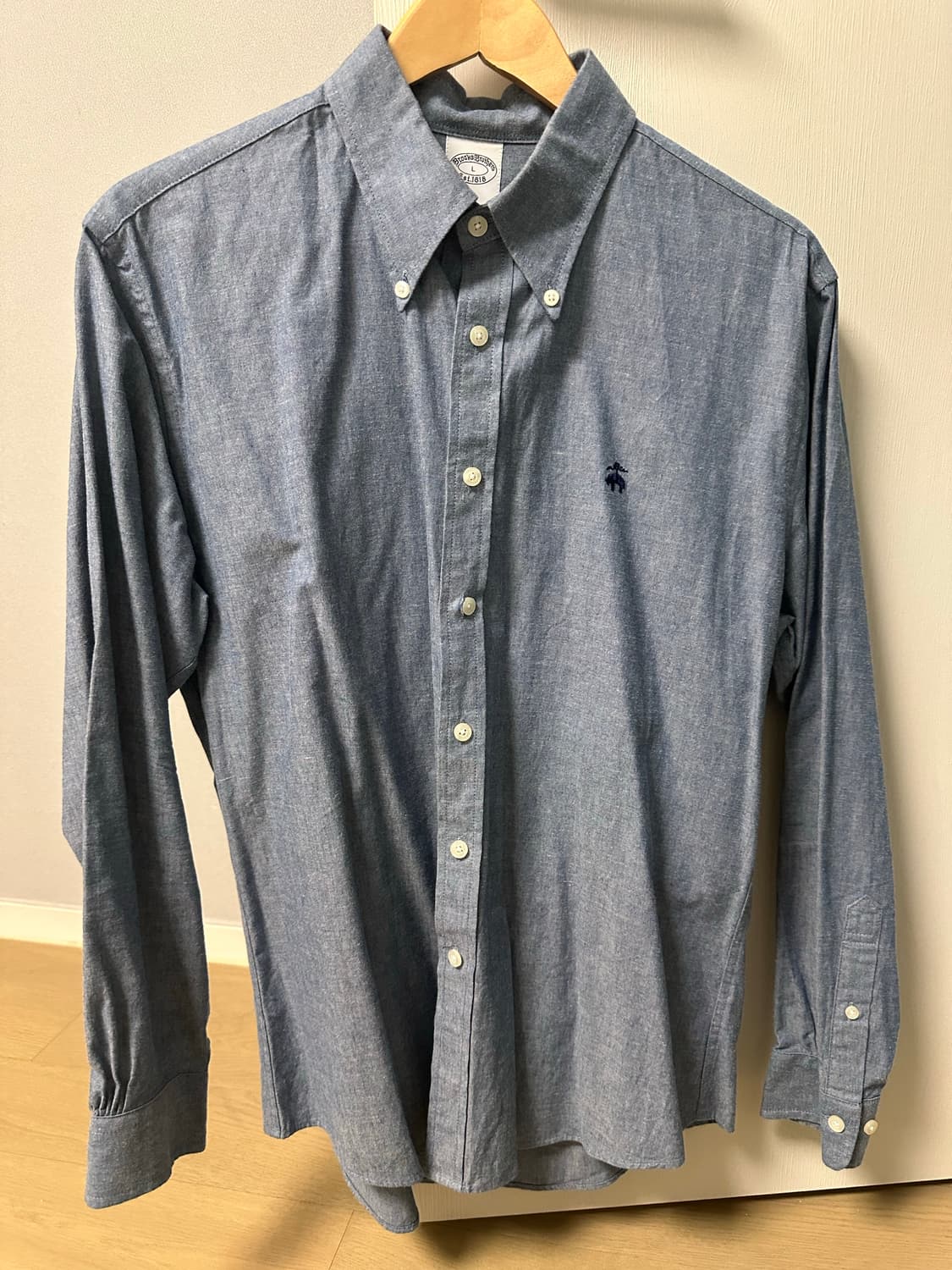 브룩스브라더스 블루 데님 소재 셔츠[L] 상품이미지2