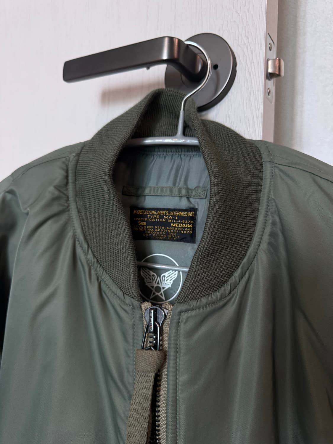 브론슨 MA-1 1950s KR Ver. Olive (m size) 상품이미지7