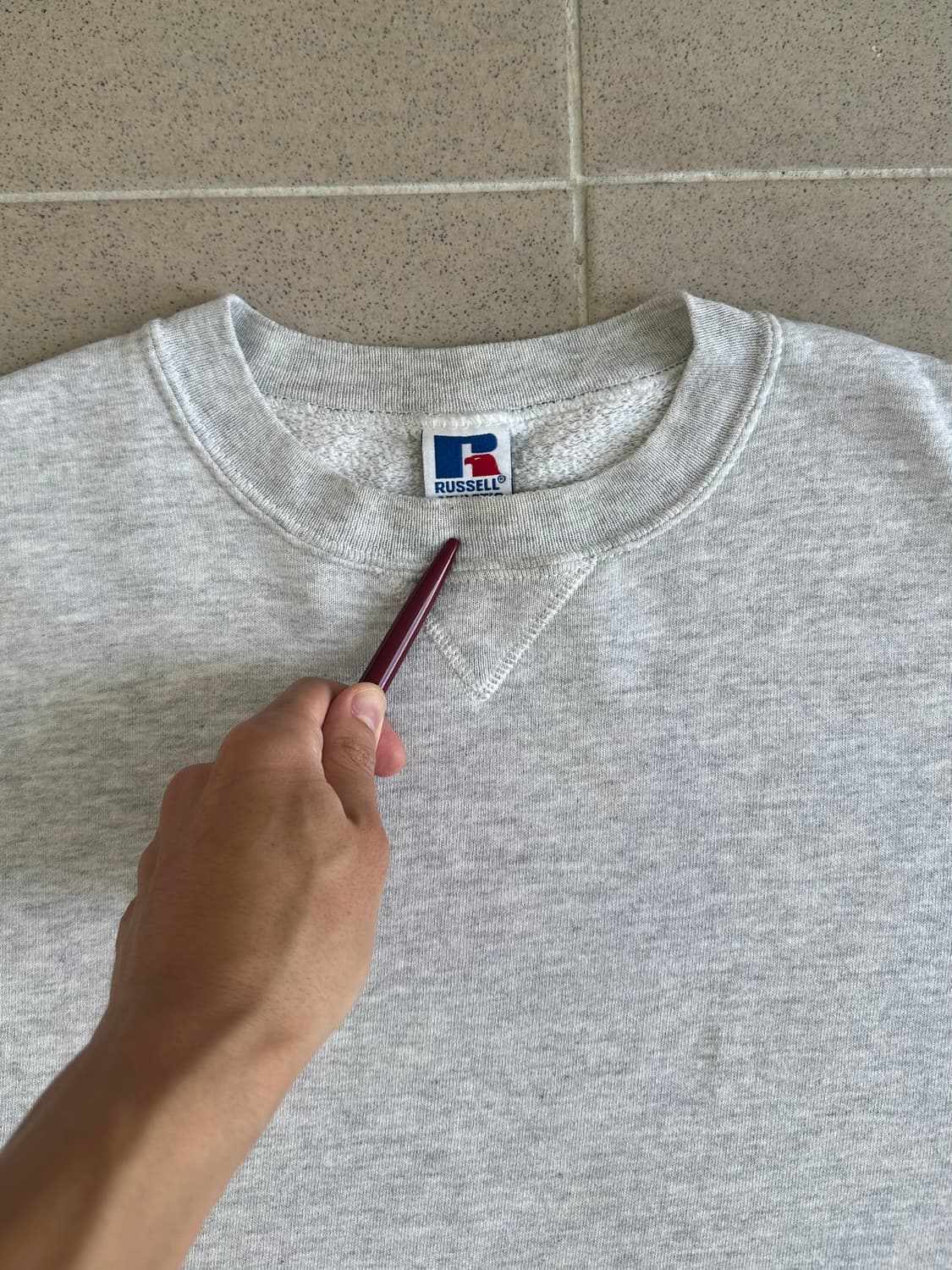 90s 빈티지 러셀 스웻셔츠 그레이 L USA 상품이미지6