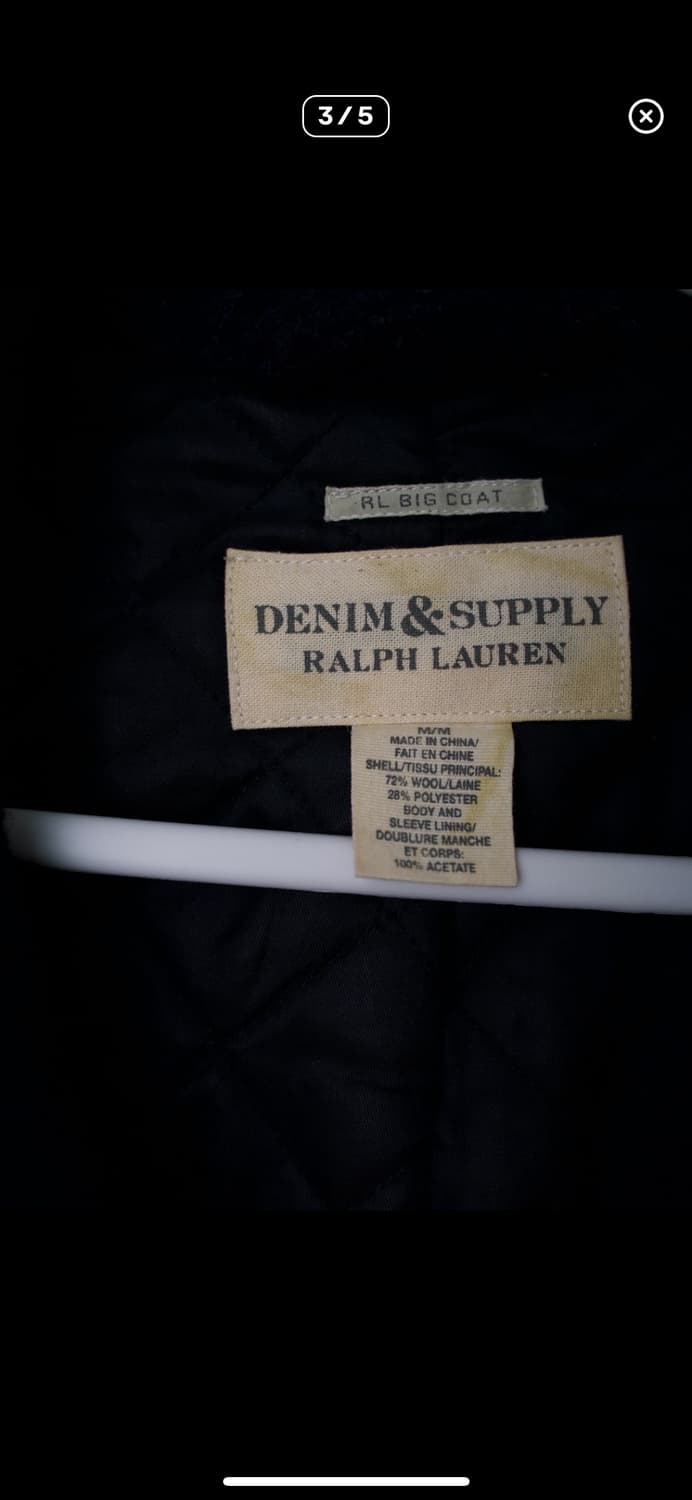 여성 랄프로렌 블랙 피코트 M 상품이미지3