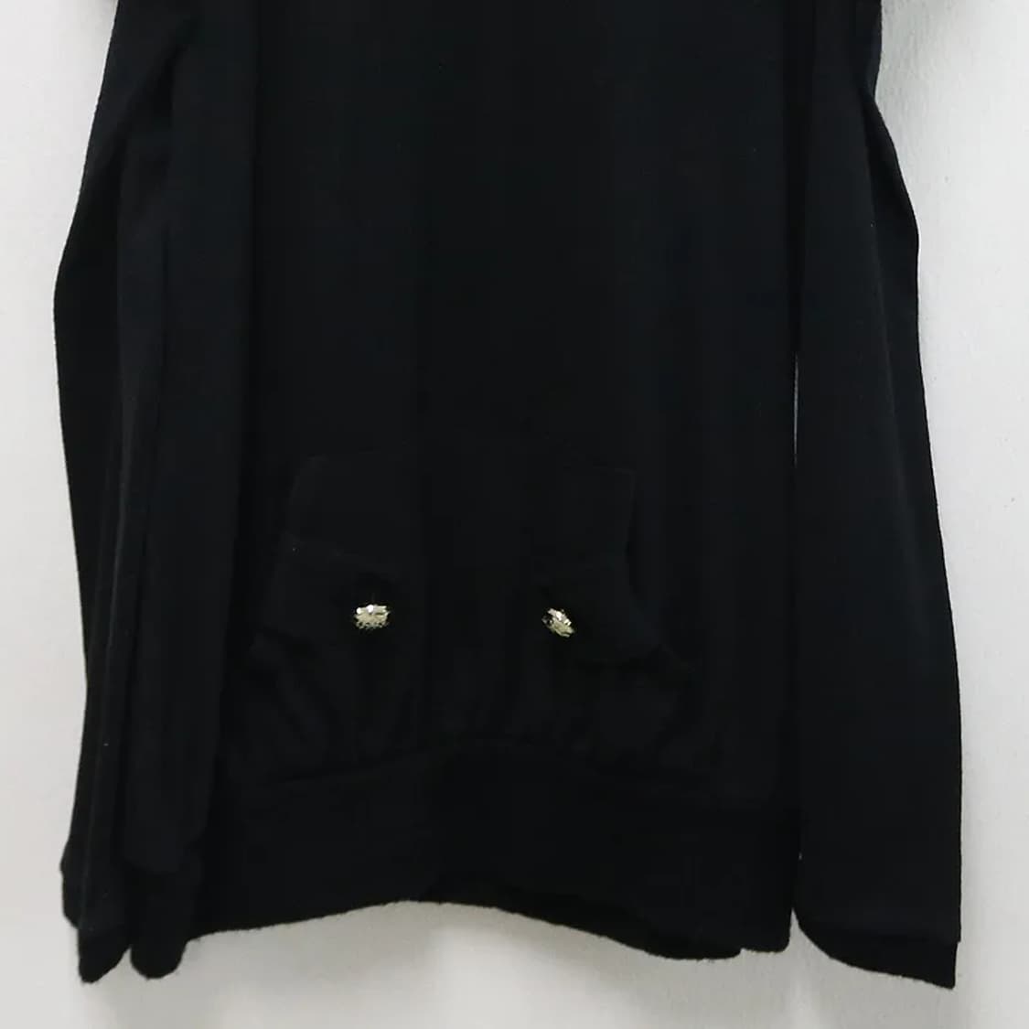 JANISS 블랙 오프숄더 후드티 61158 상품이미지4