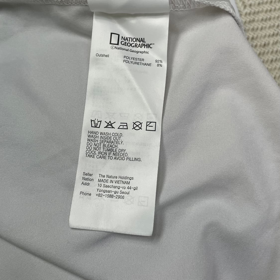 내셔널지오그래픽 화이트 기능성 반팔티 XXXL 상품이미지6