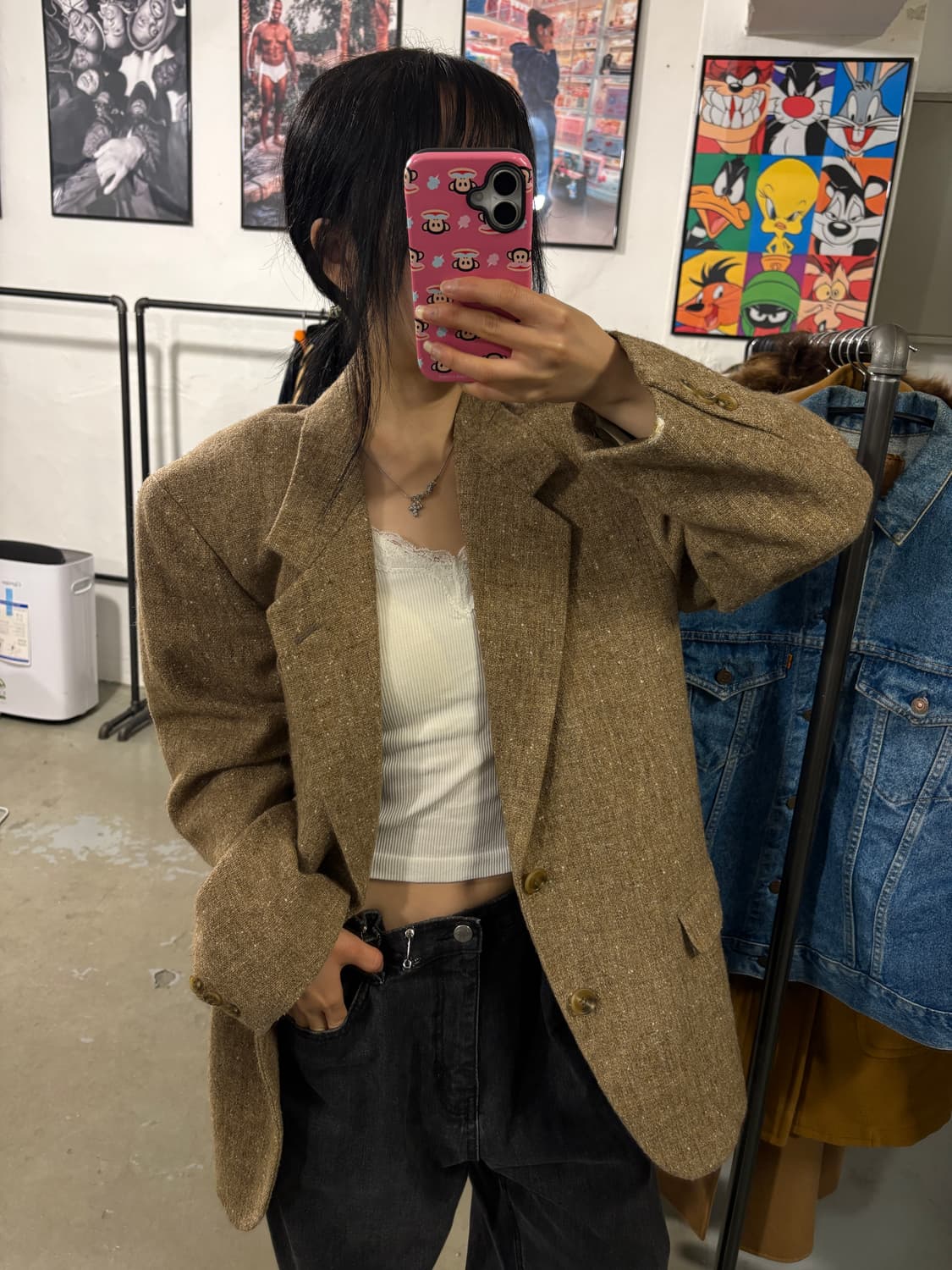 일제 헤링본 블레이저 상품이미지1