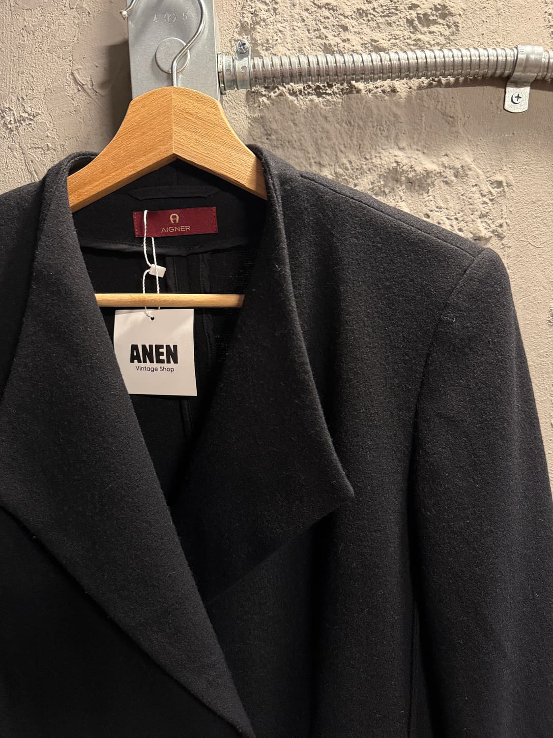 아이그너 울 블렌드 테일러드 자켓 블랙 40 상품이미지3