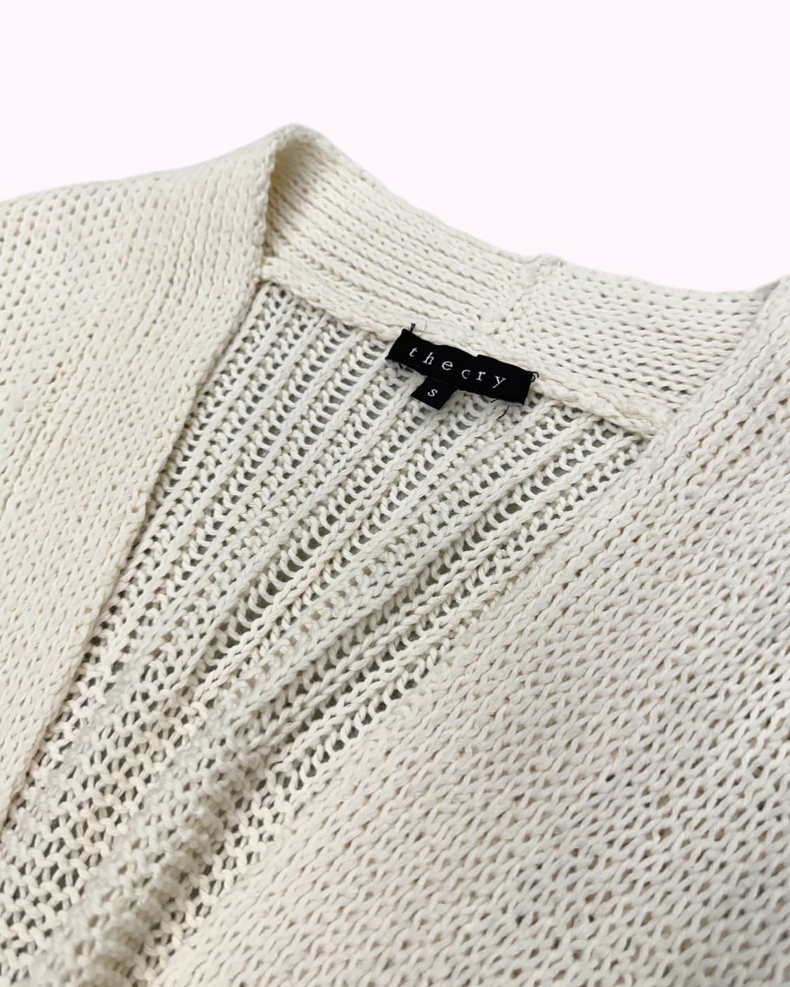 THEORY ivory loose knit cardigan 상품이미지4