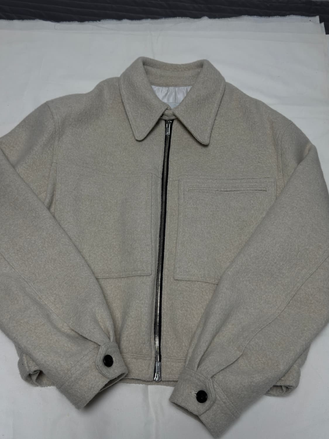 알렌느 / 3D 울 숏자켓 ver.2 (크림 베이지) / 2 상품이미지2