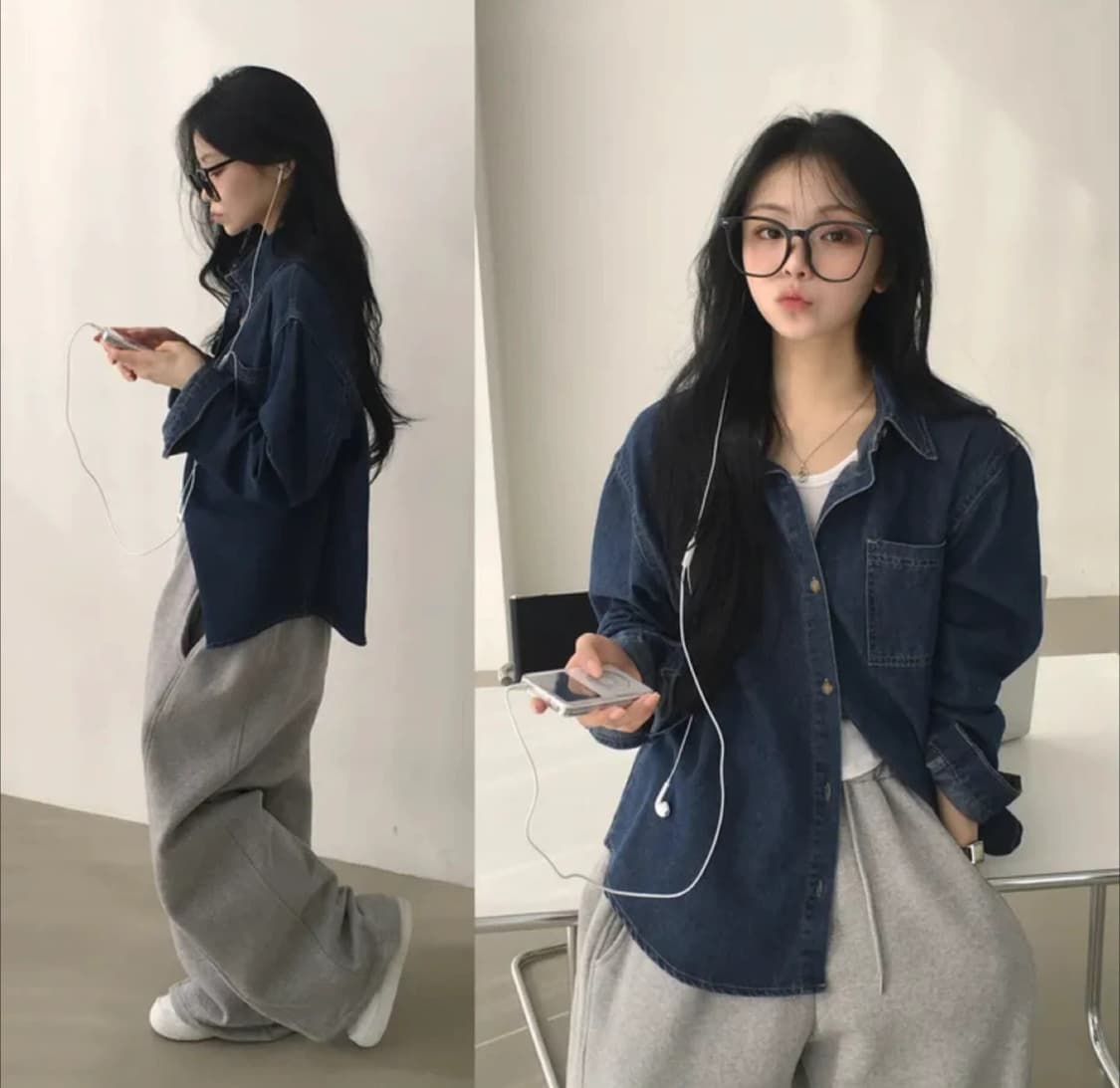 데님 셔츠 상품이미지1