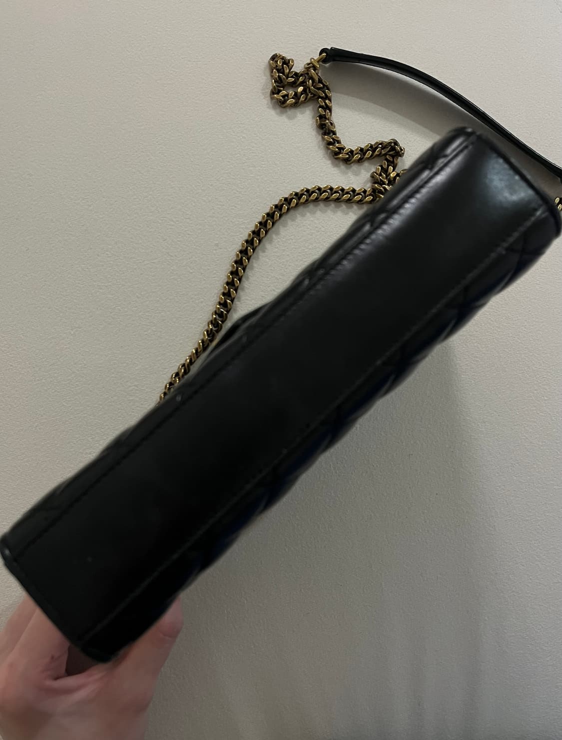 입생로랑 블랙 레더백 정품(더스트백 포함) 상품이미지5