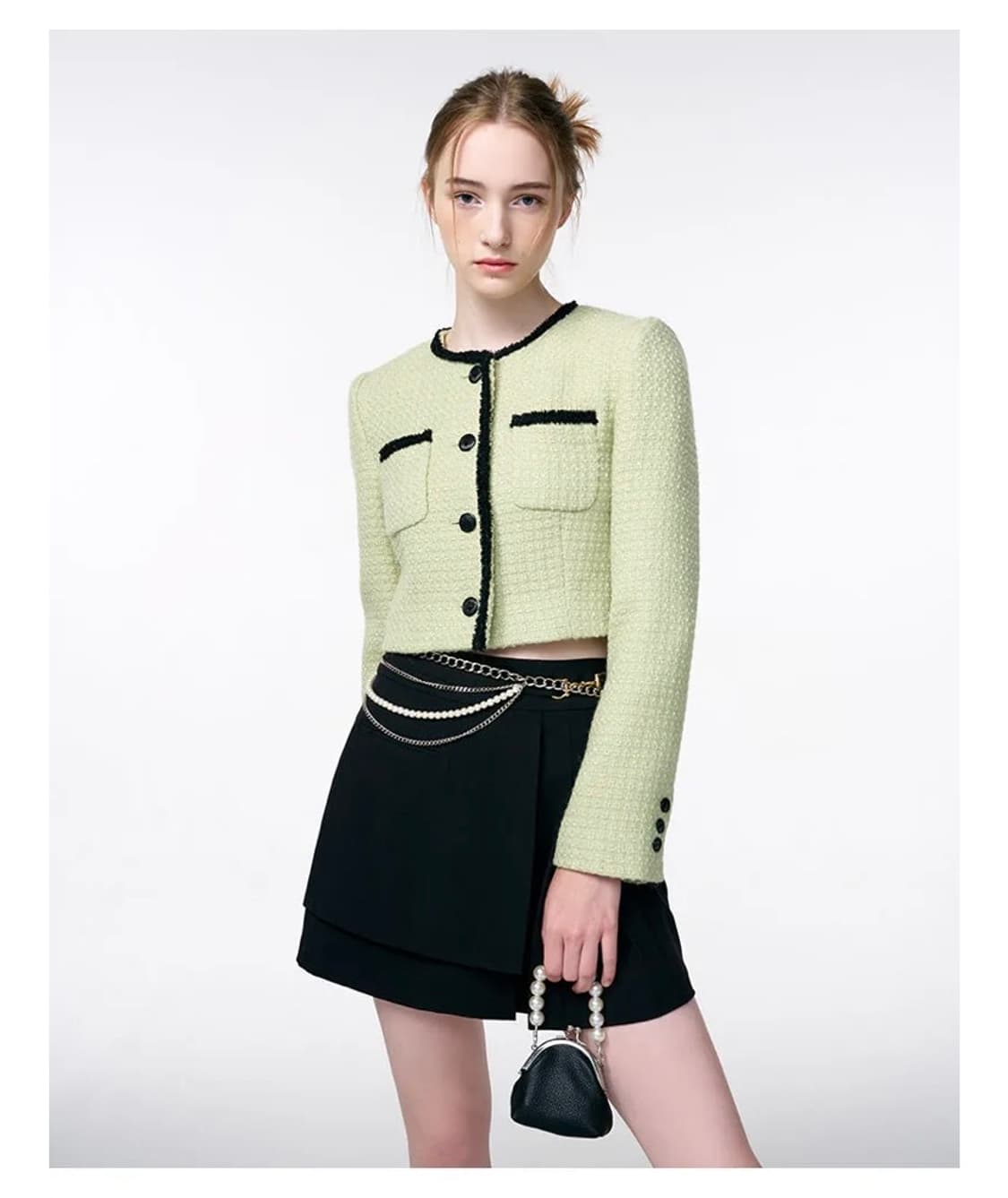 에트몽 trimmed tweed jaket 상품이미지1