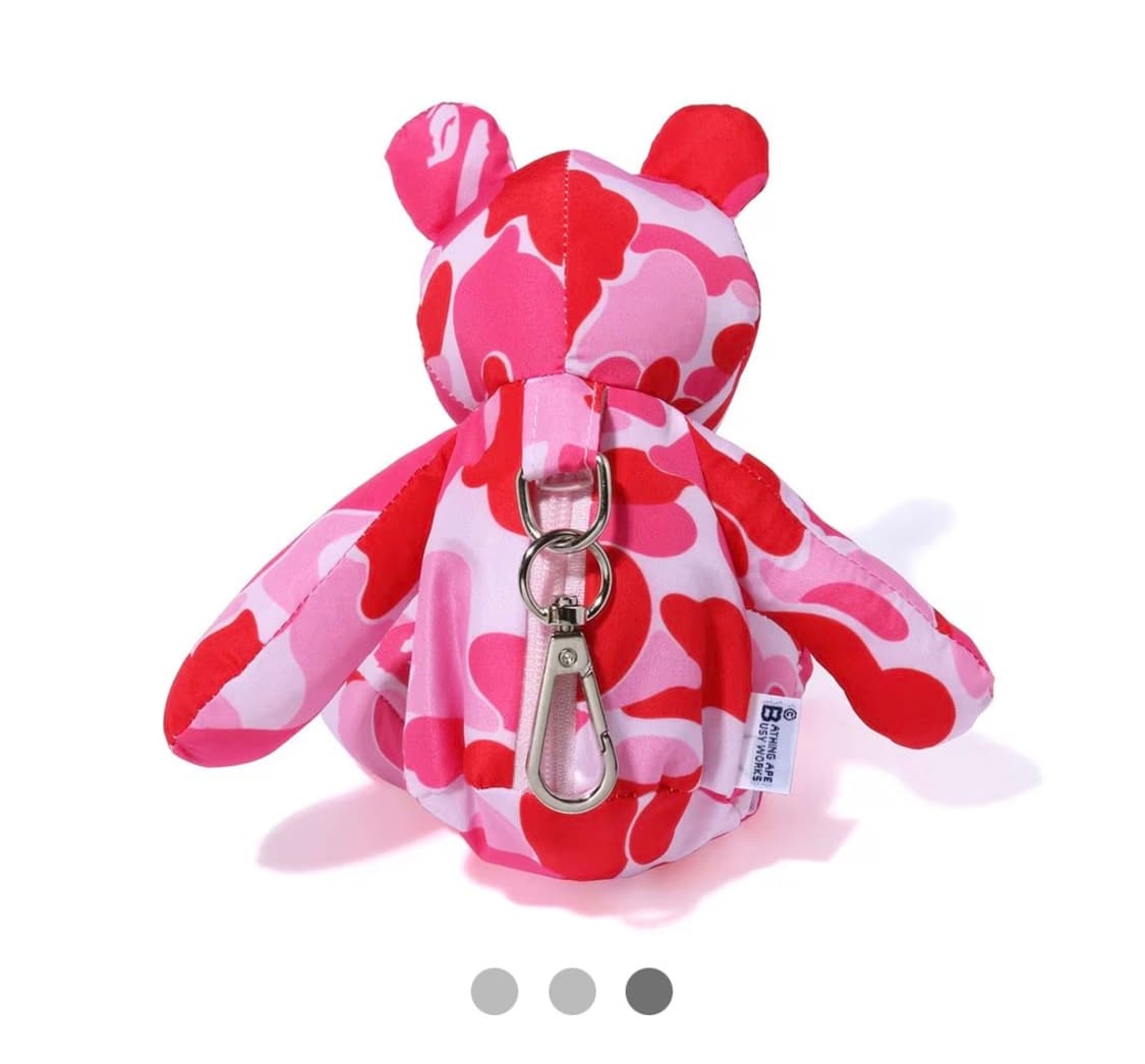 베이프 카모베어 에코백 가방 키링 핑크 상품이미지2